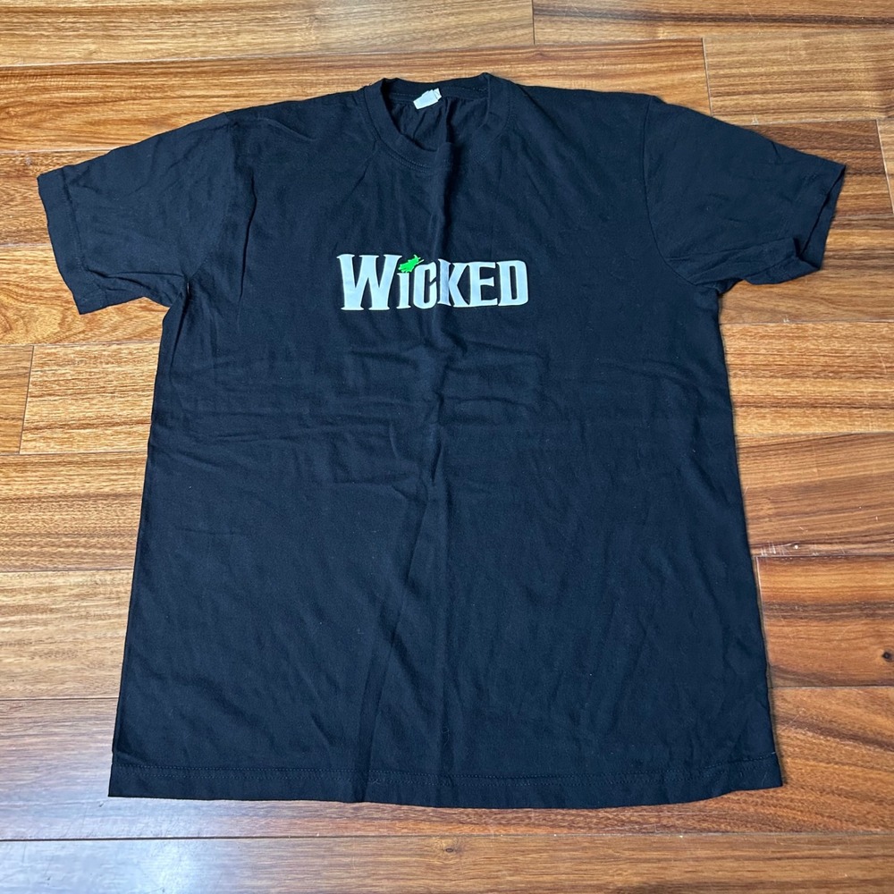 Wicked The Musical Defy Gravity Graphic T-Shirt Black Small Broadway Theater Tee